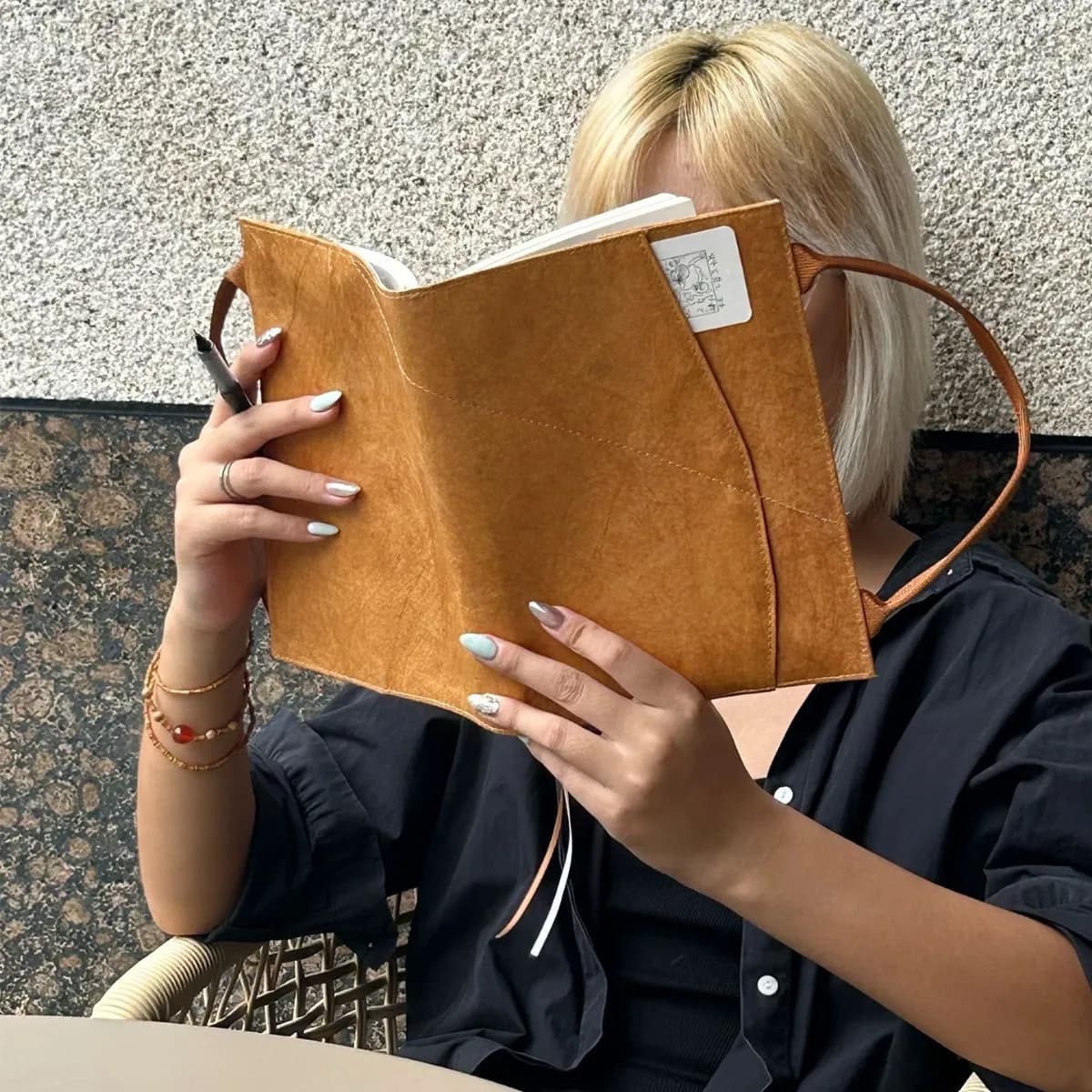 Tyvek Handmade Waterproof Book Cover Notebook Protector Sleeve for A5 B5 Journal Diary Sketchbook