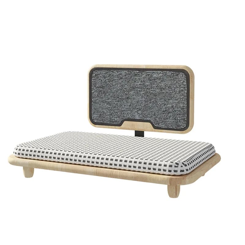 Solid wood square cat bed Solid wood does not occupy an area of cat litter side bed