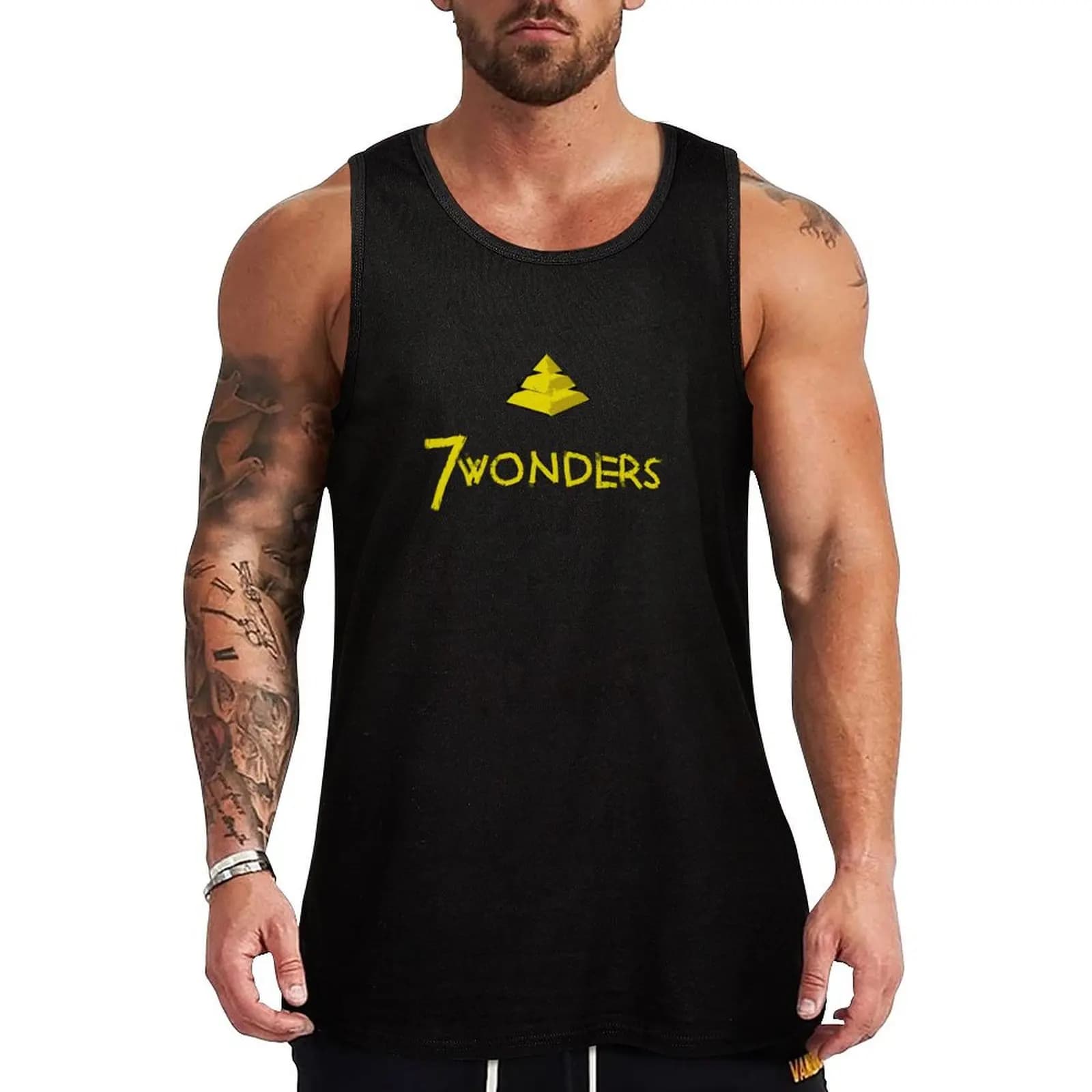 7 WONDERS - gioco da tavolo Tank Top Basic Casual Top senza maniche Solido e leggero