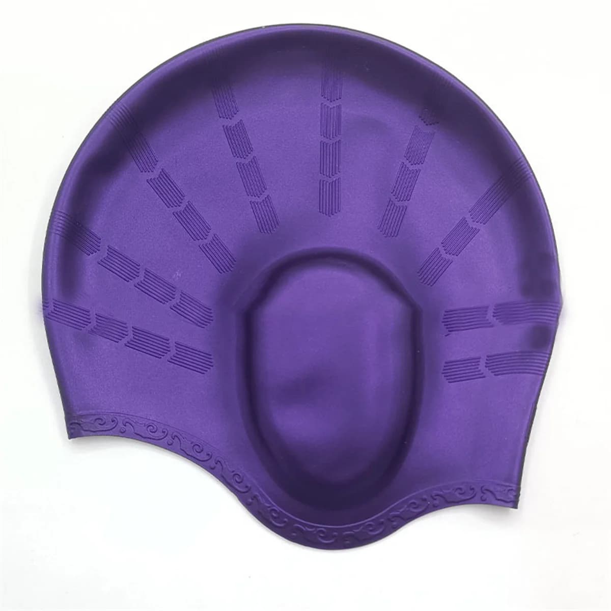 Silicone swim cap for men and women, same style swim cap, extended ear protection, waterproof adult swim cap