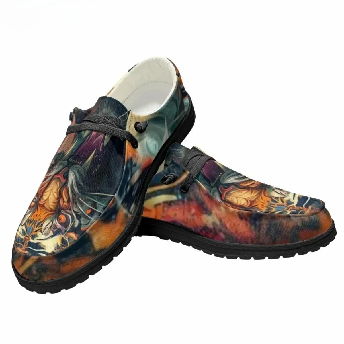 Men's Classic Loafers Fashion Trend Art Design Tiger Pattern Casual Flat Shoes Brand Gentleman Dude Shoes