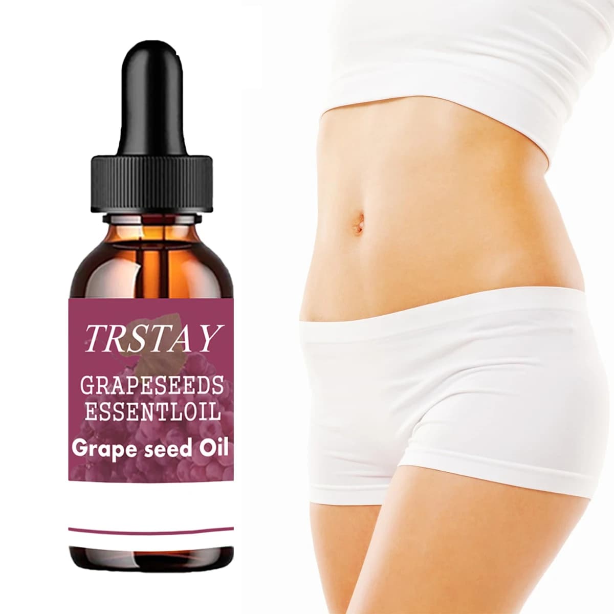 Olio essenziale di semi d'uva, siero per massaggio corpo multifunzione da 1 pezzo