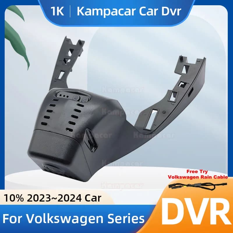 Kampacar VW57-1K 1080P Wifi Dash Cam Car Dvr Camera For Volkswagen 207mm VW T-ROC 2023-2024 10% Cars Dashcam
