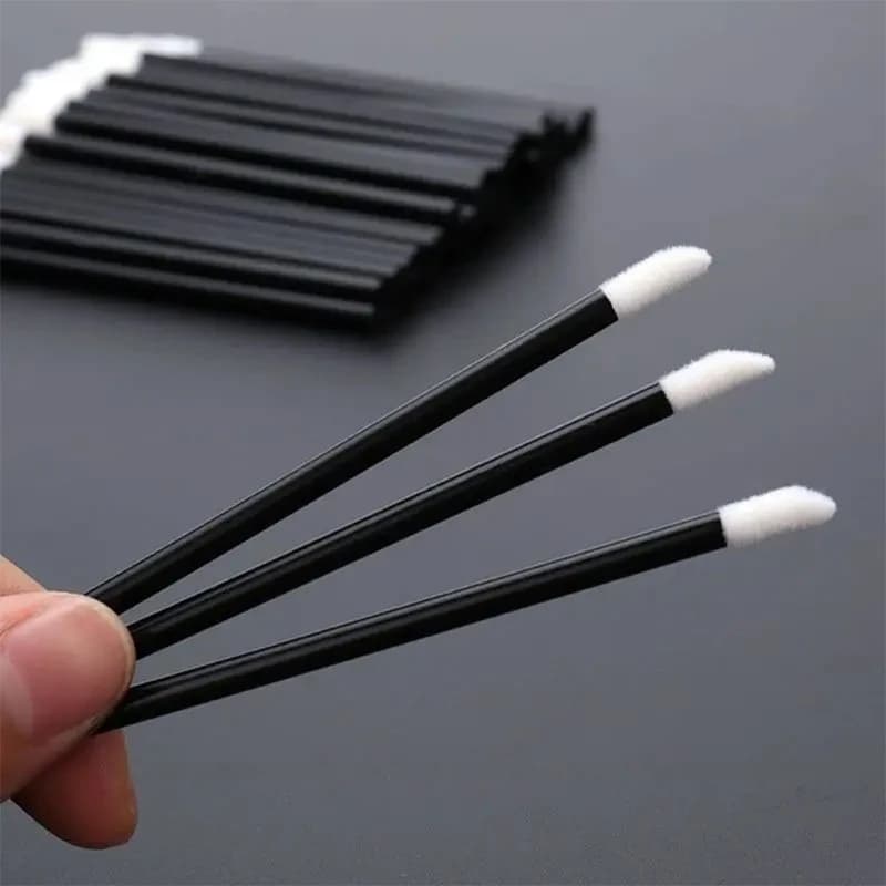 Strumento per il trucco cosmetico 50/100 Pennello per labbra rimovibile Trucchi per ciglia Microbrush Estensione per ciglia Applicatore per mascara Set di bacchette per rossetto