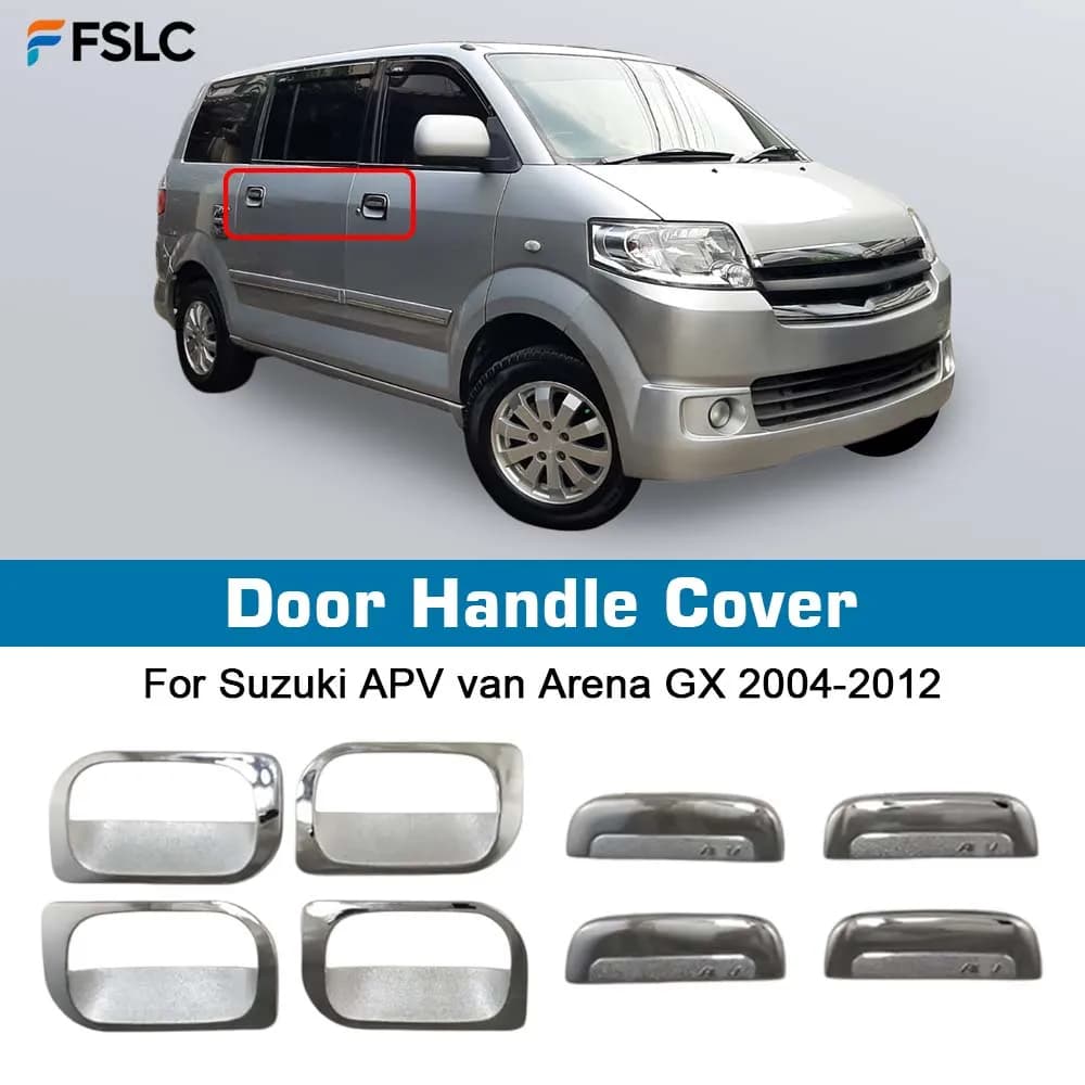 ⭐Genuine⭐ Car Upgrade Chrome Silver Door Handle Cover For Suzuki APV van Arena GX 2004-2012 Decoration Stickers