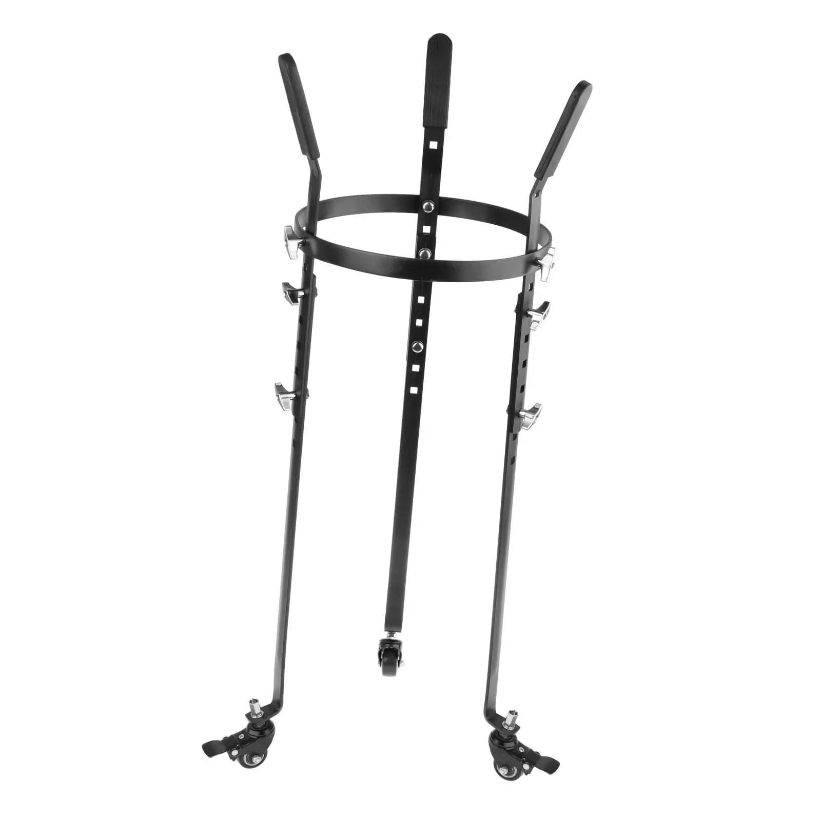 Supporto per Djembe con Ruote, Base in Ferro Antiscivolo, Robusto Supporto per Strumenti Musicali Professionali