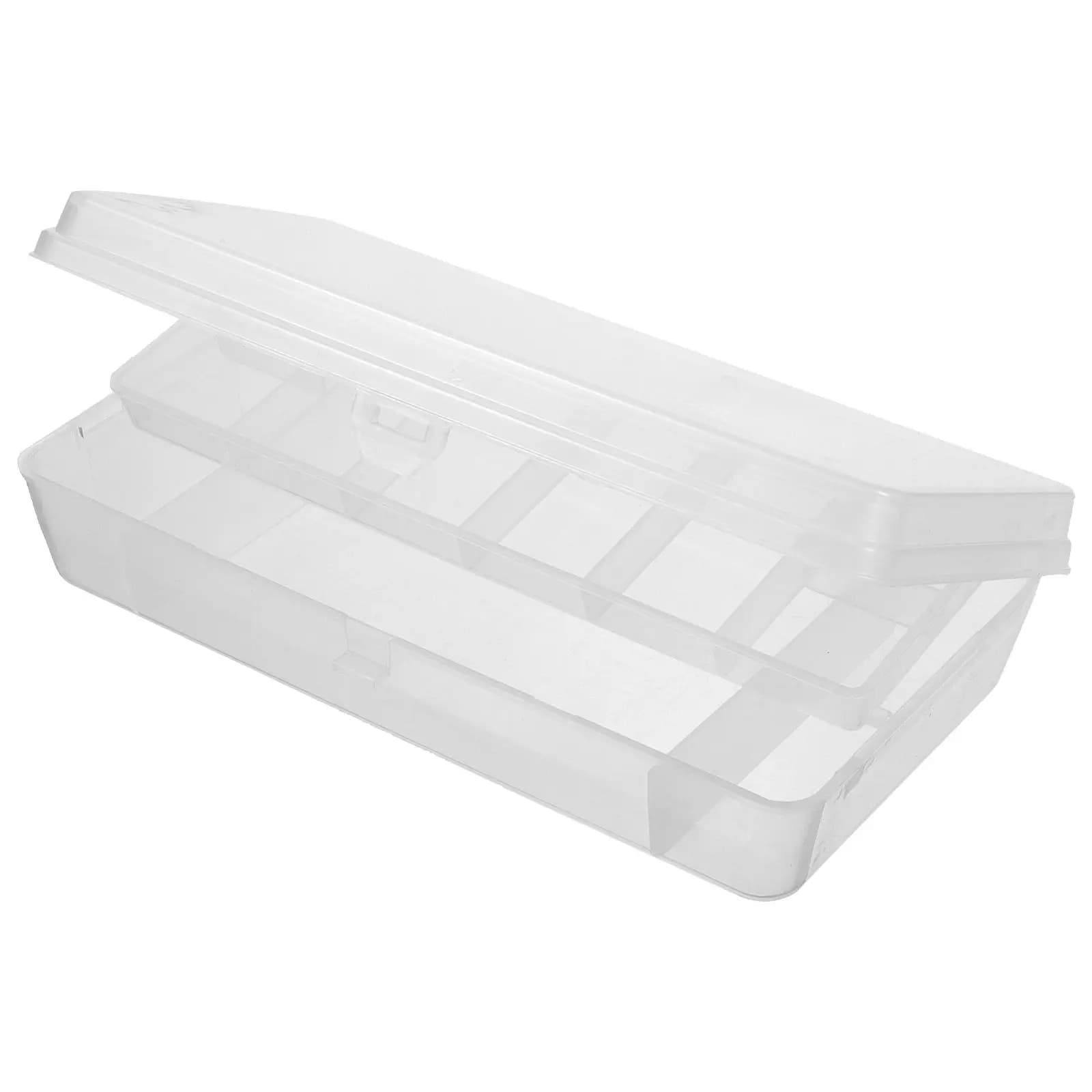 Fishing Tackle Box Sturdy Detachable Multi-Grids Storage Organizer Portable Case for Fishing Hooks Lures Baits Small Accessories