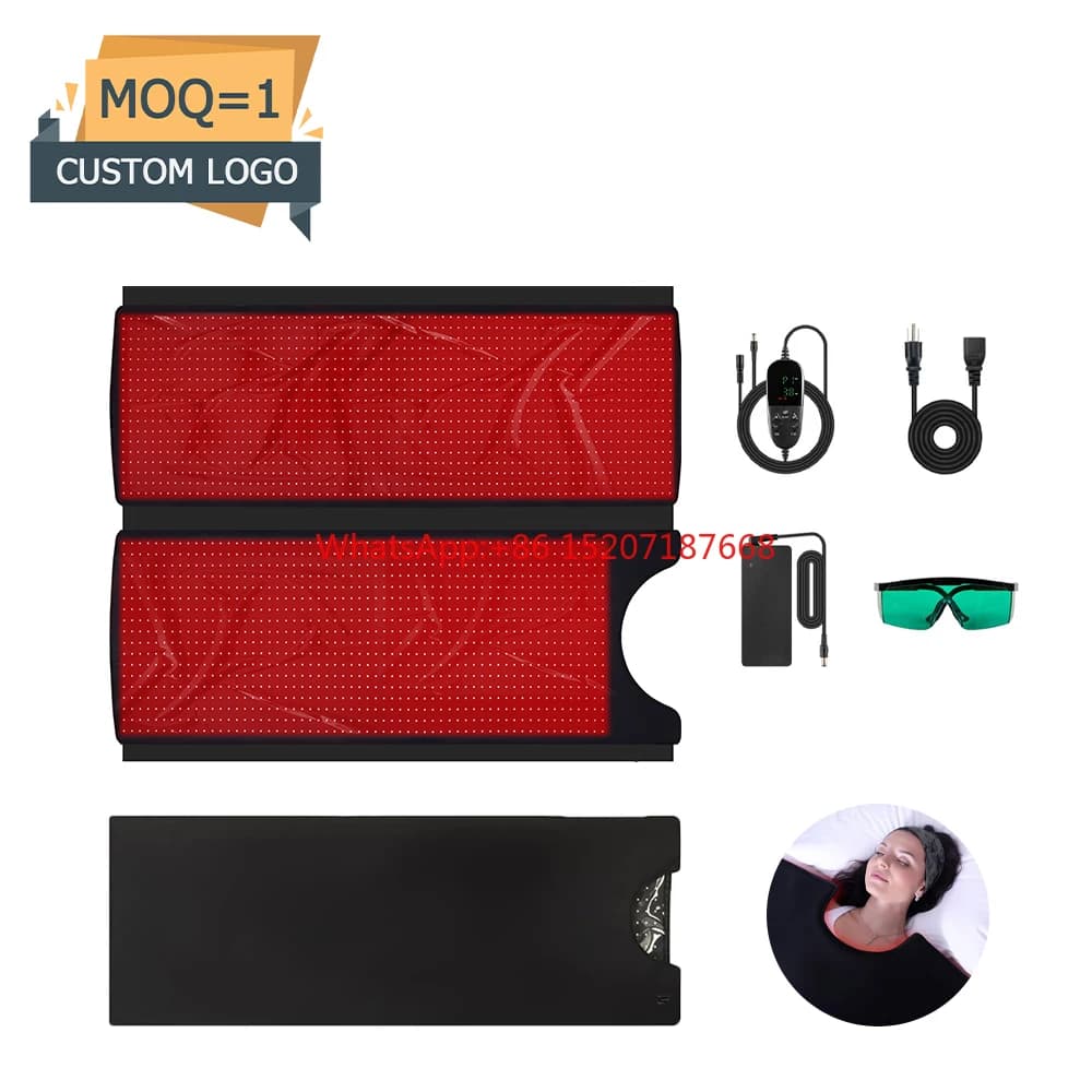 RedThera Sleeping Bag for U Shaped Red Light Treatment by 2340 LED 660nm 850nm Cover for Red Light Therapy throughout the body