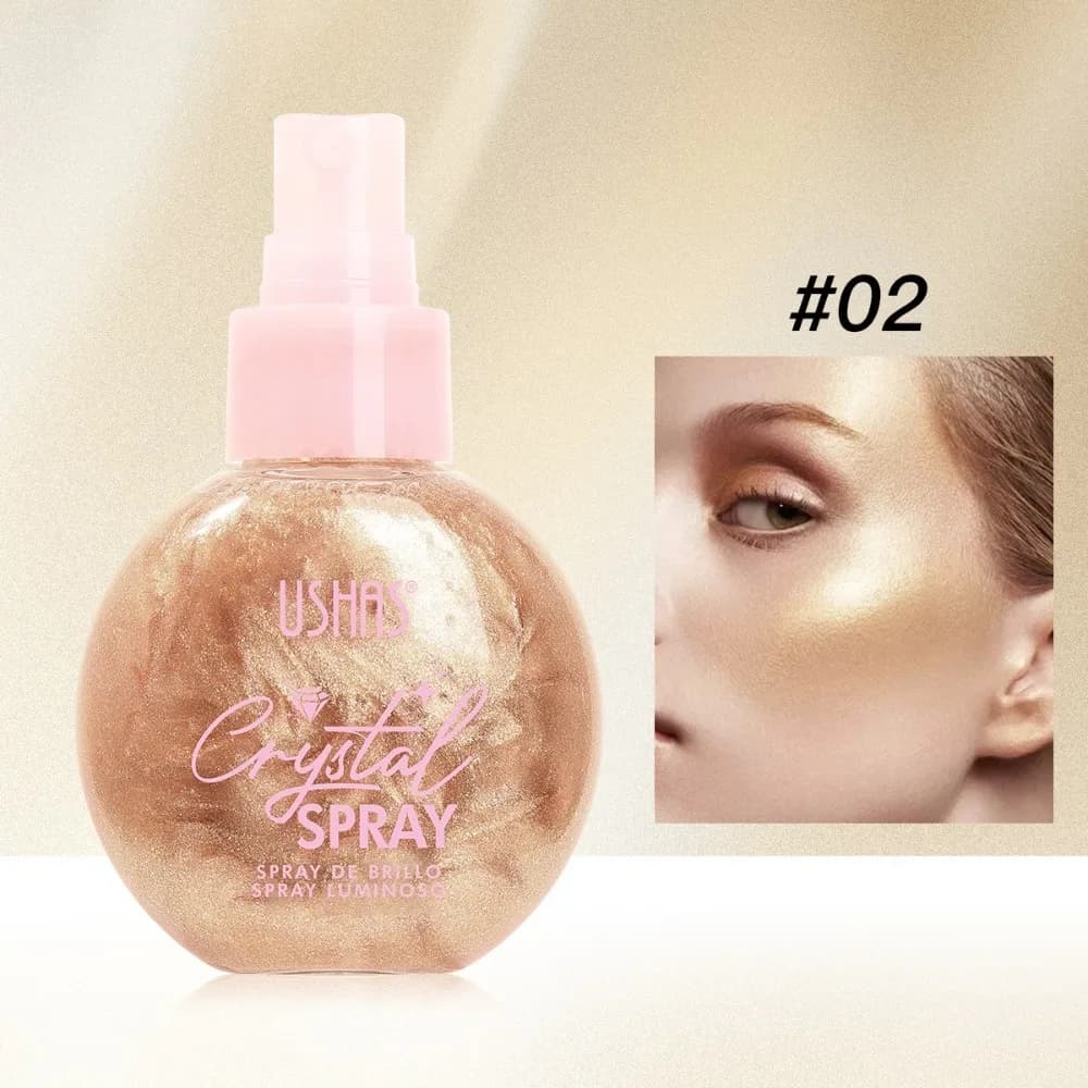 Nuovo Illuminante Liquido Spray Idratante e Luminoso per Contouring Viso e Capelli