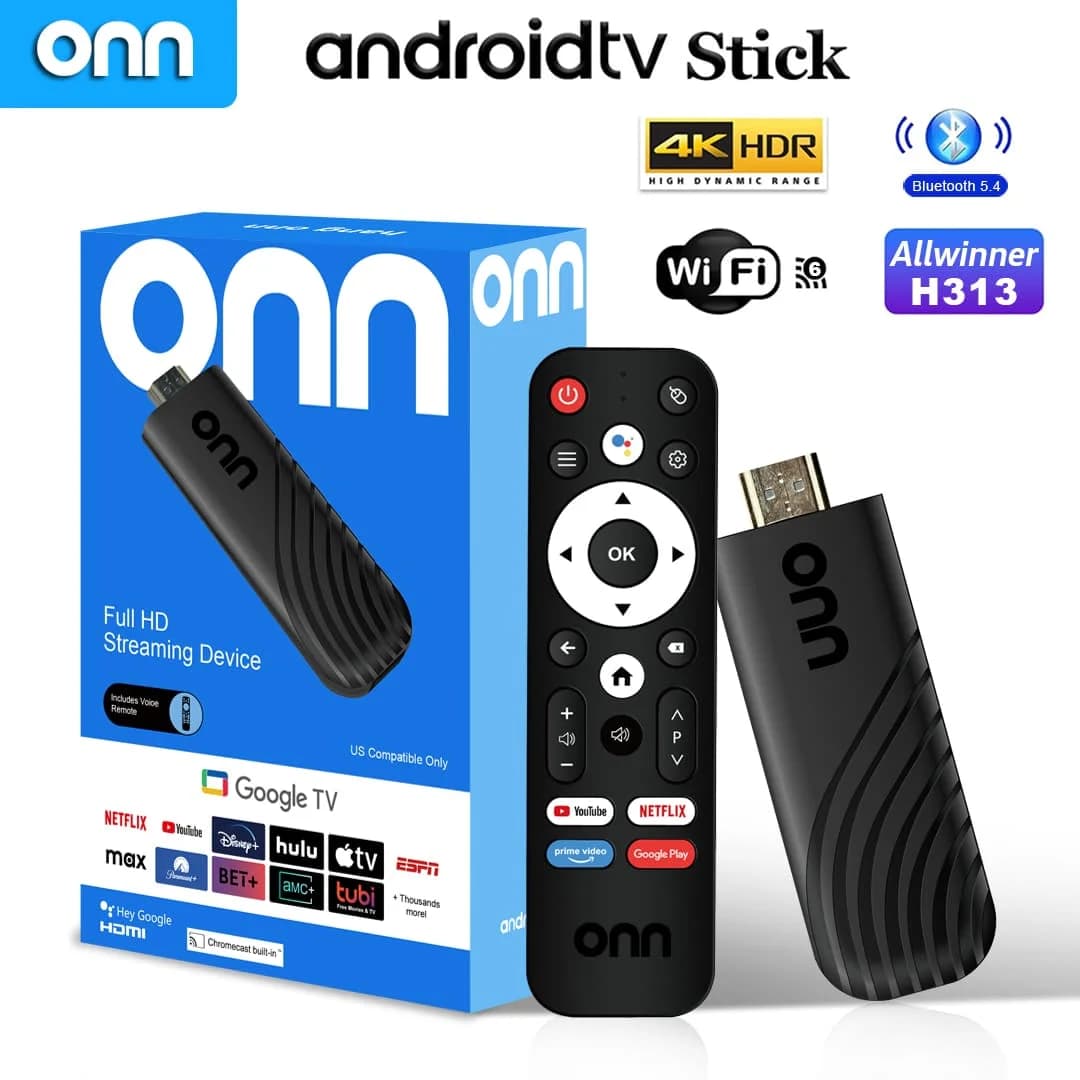 MX10 Stick 4K 60fps TV Dongle Android 13 Allwinner H313 8GB RAM 128GB Storage BT5.4 Multi Language Streaming Device