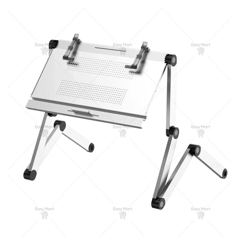 Lying Flat on The Bed Laptop Desk Foldable Tablet Stand Adjustable and Movable Writing Desk