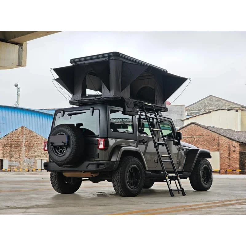 Superior Four-Season-up Hard Rooftop Tent Waterproof Windproof Aluminum Ladder Outdoor Camping