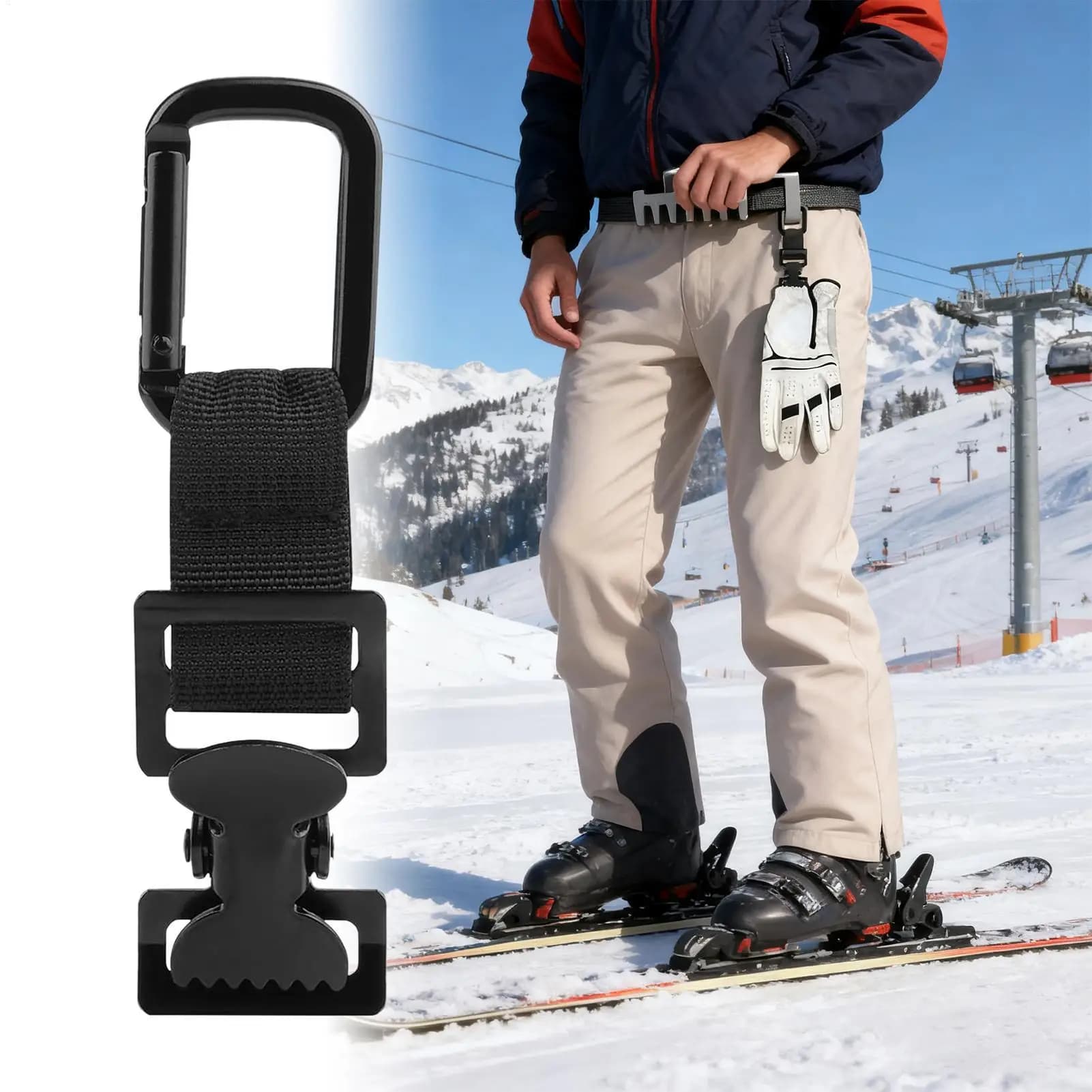Glove Clips Serrated Design Safety Glove Holder Towel Mitten Keeper for Belt Pant Golf Construction Firefighter Work Use