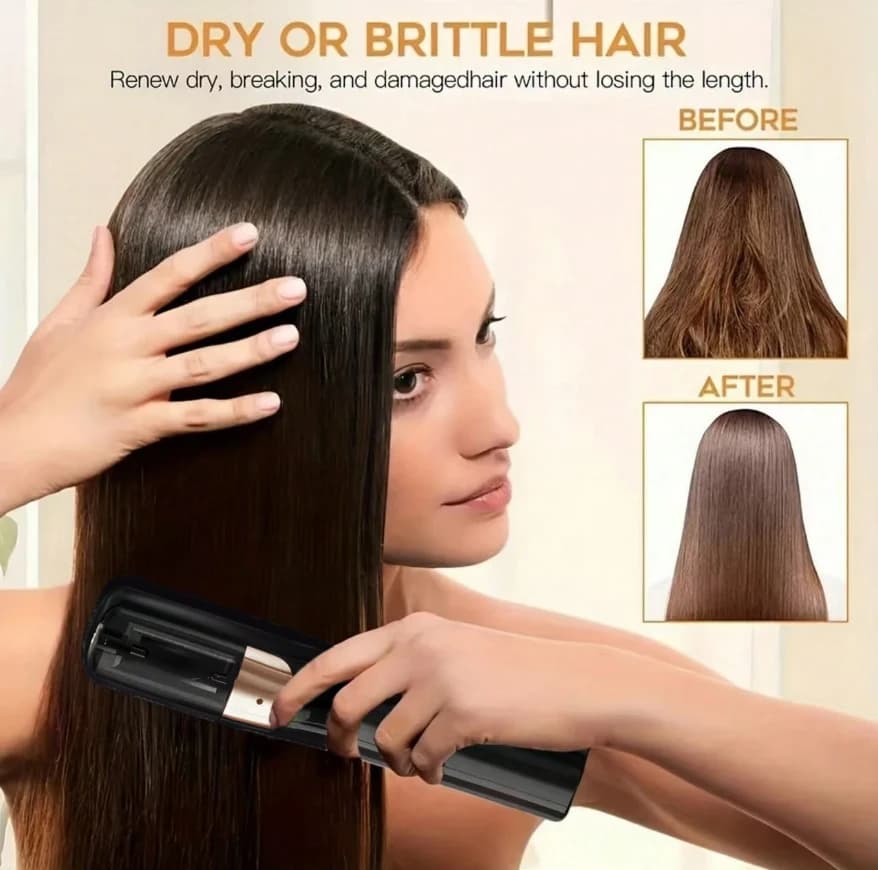 Tagliacapelli ricaricabile senza fili, trimmer per capelli, in grado di rimuovere i capelli danneggiati e di curare il colore dei capelli.