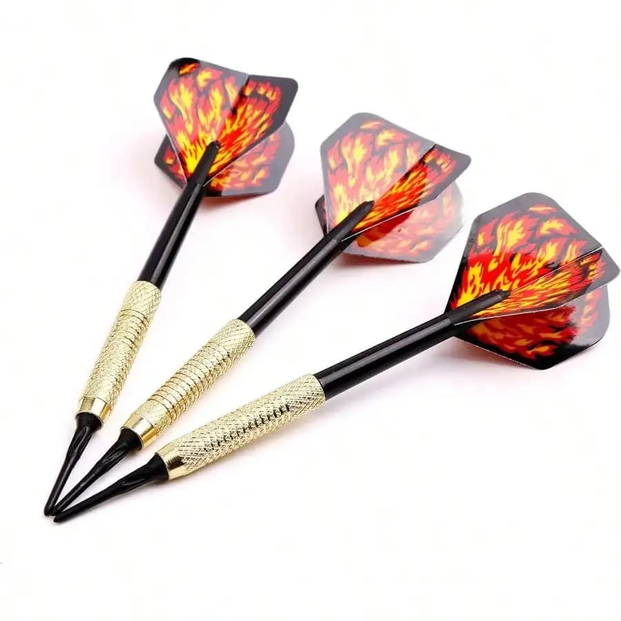 Soft Tip Darts Electronic Dartboard Plastic Point Dart With Standard Dart Flights 18 Darts