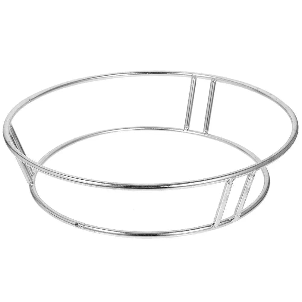 Supporto per pentole in acciaio inossidabile, robusto e riutilizzabile, per wok, per cucinare all'aperto, su piano di lavoro, supporto per fornello da campeggio, antiscivolo, leggero