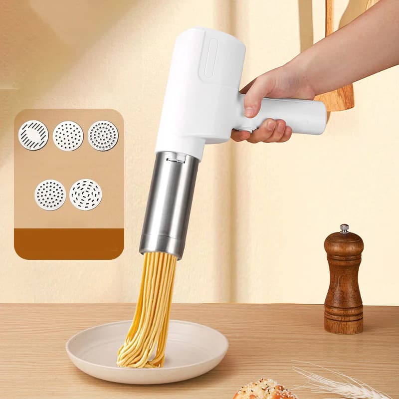 Macchina per la pasta manuale, taglierina, portatile, automatica, con ricarica elettrica, senza fili, manuale, per spaghetti, pasta, pressa per pasta