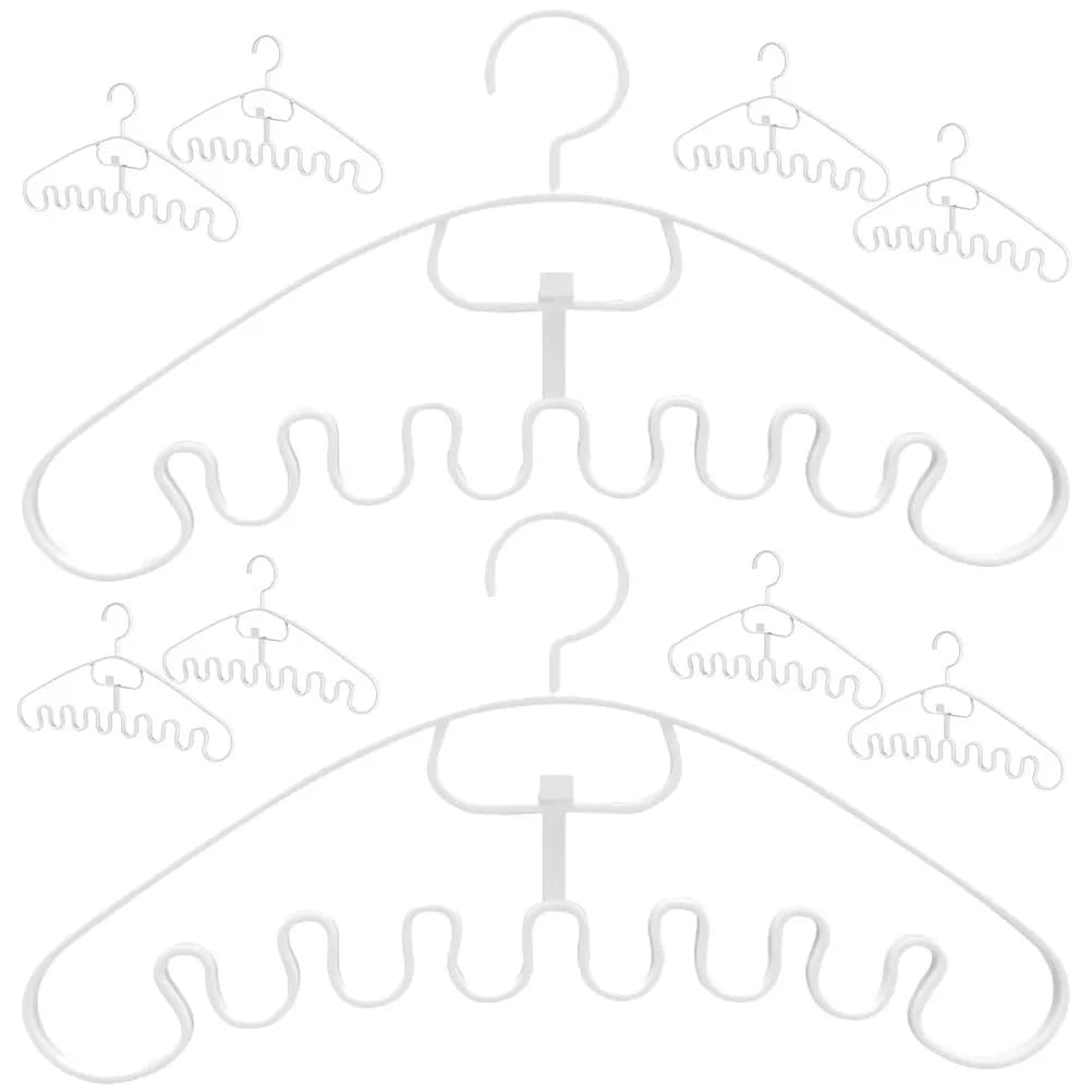 10 appendiabiti a forma di onda, salvaspazio, organizer per armadio, supporto multifunzionale per canotte, reggiseni, sciarpe, cinture