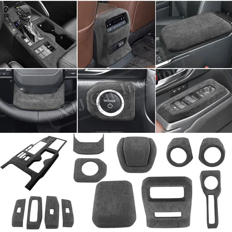 Per Toyota Land Cruiser 1958 Prado LC250 2024 2025 Copertura del Pannello del Cambio in ABS Scamosciato Accessori per Modifica Interni Auto