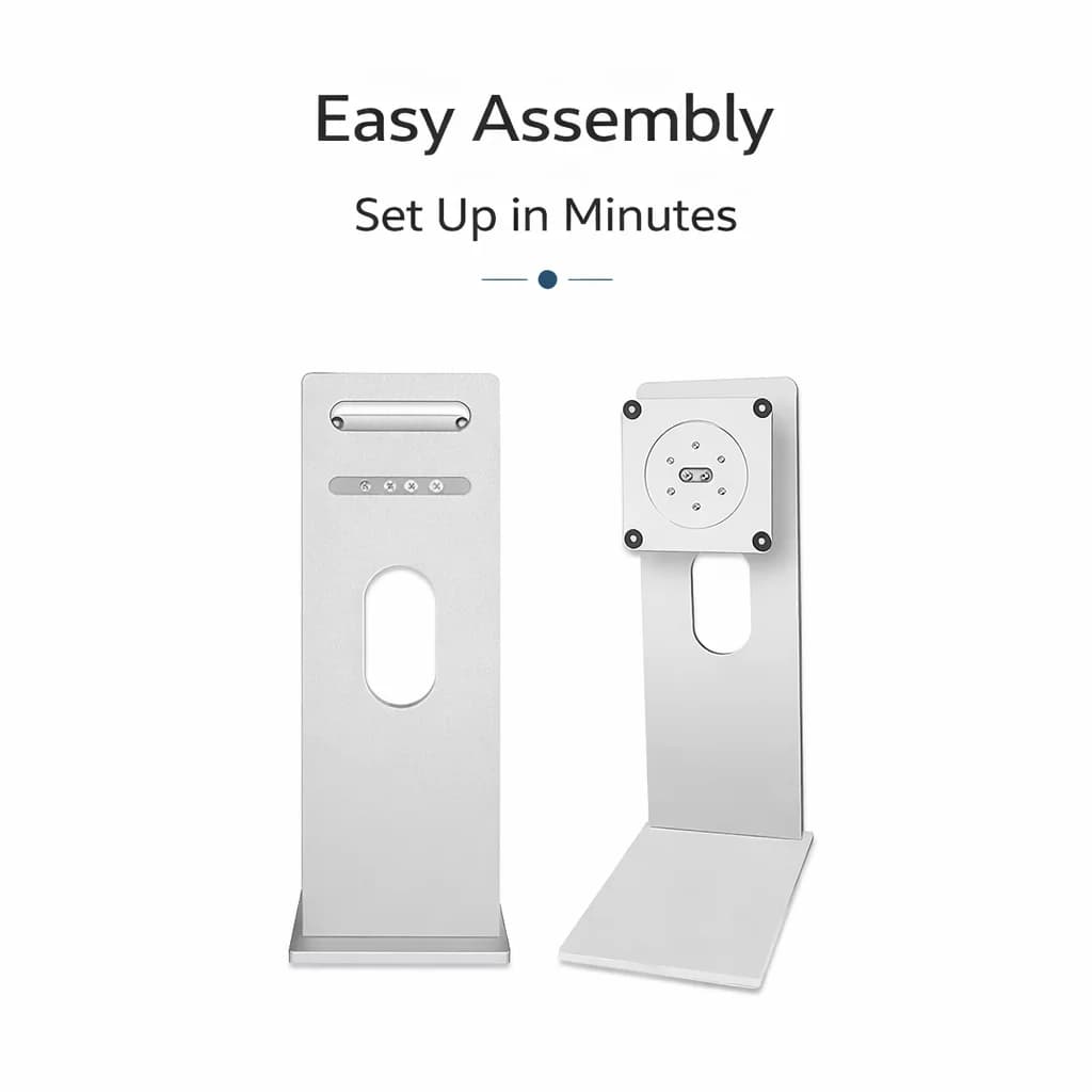 Support for VESA 100x100 Aluminium Monitor for Monitor 27 32 34 Inches, Height Adjustable or Fixed, Screen Desk Support