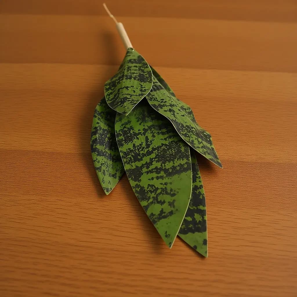 PEVA Premium Artificial Snake Plant, Sansevieria with Luminous Leaves and Responsibles for Interior Decoration and Walls