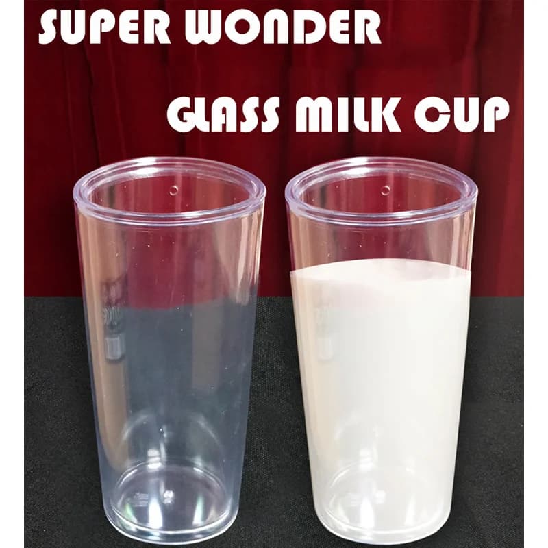 Super Wonder Glass Milk Cup Trucchi magici da palcoscenico Street Close Up Espedienti Magie Illusion Magia Puntelli Giocattolo per bambini Giocattoli classici