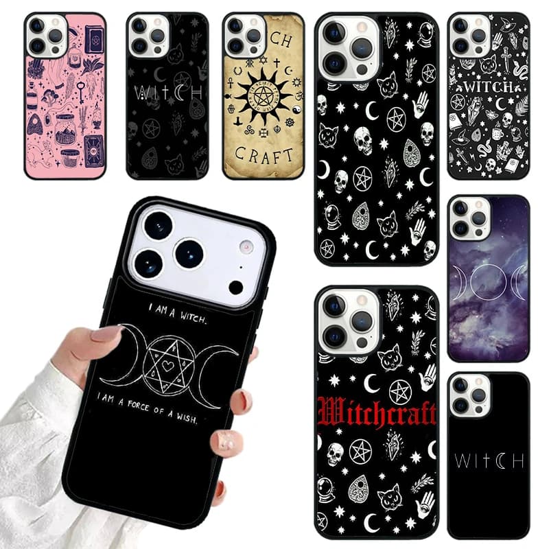 MAGIC Witchcraft Witch Witchy Phone Case For iPhone 17 16 15 14 13 12 11 Pro Max 17air Shockproof Cover Fundas