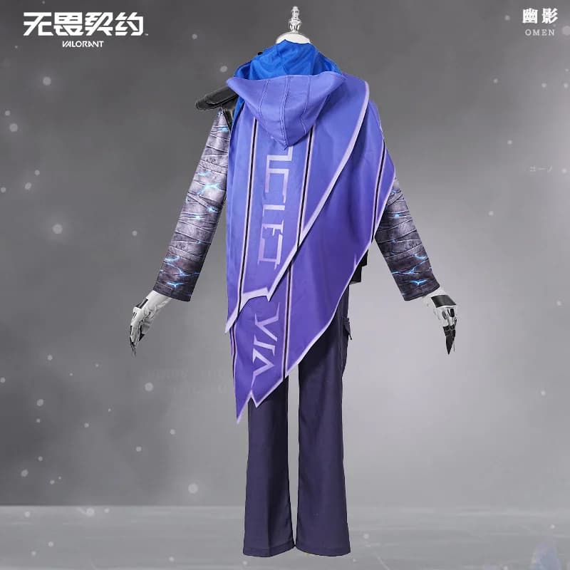Costume Cosplay Omen di VALORANT con Maschera, Abiti da Controller, Uniformi di Halloween, Vestito per Feste, Abbigliamento Anime HCos