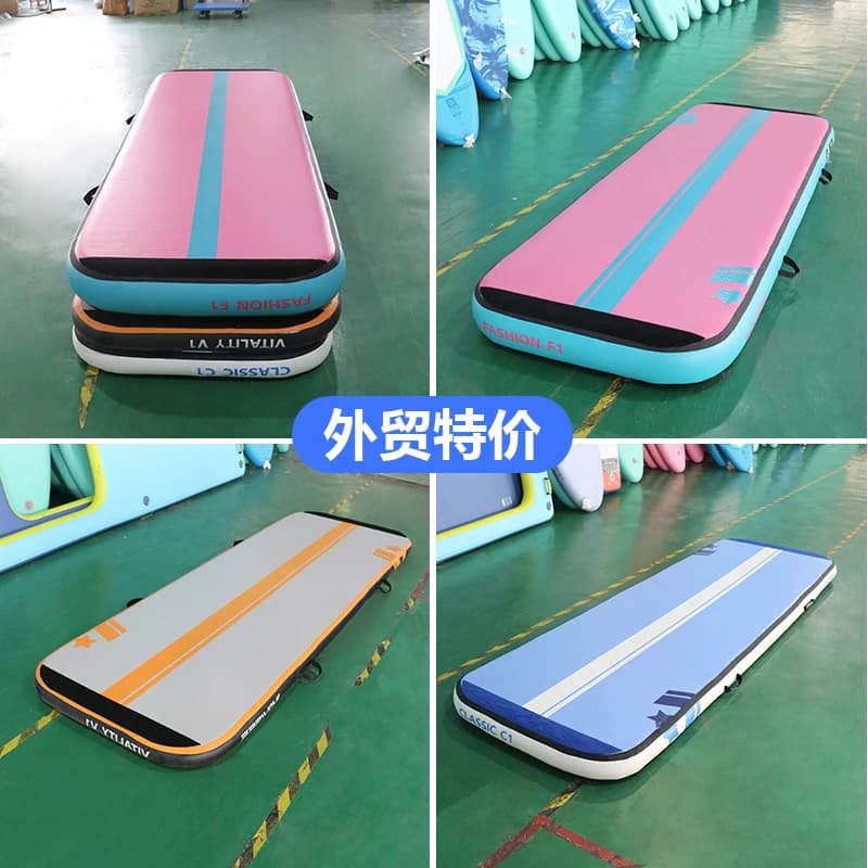 Inflatable gymnastics mat, fitness yoga mat exercise, taekwondo somersault air cushion