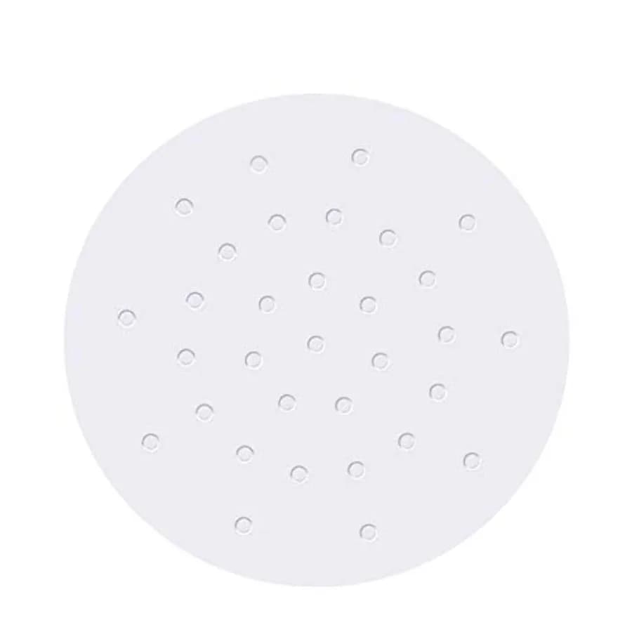 Perforated Air Fryer Parchment Paper, Set of 100, 9 Inch Bamboo Steamer Liners/Dumpling Steam Liner/Round Parchment Paper for A