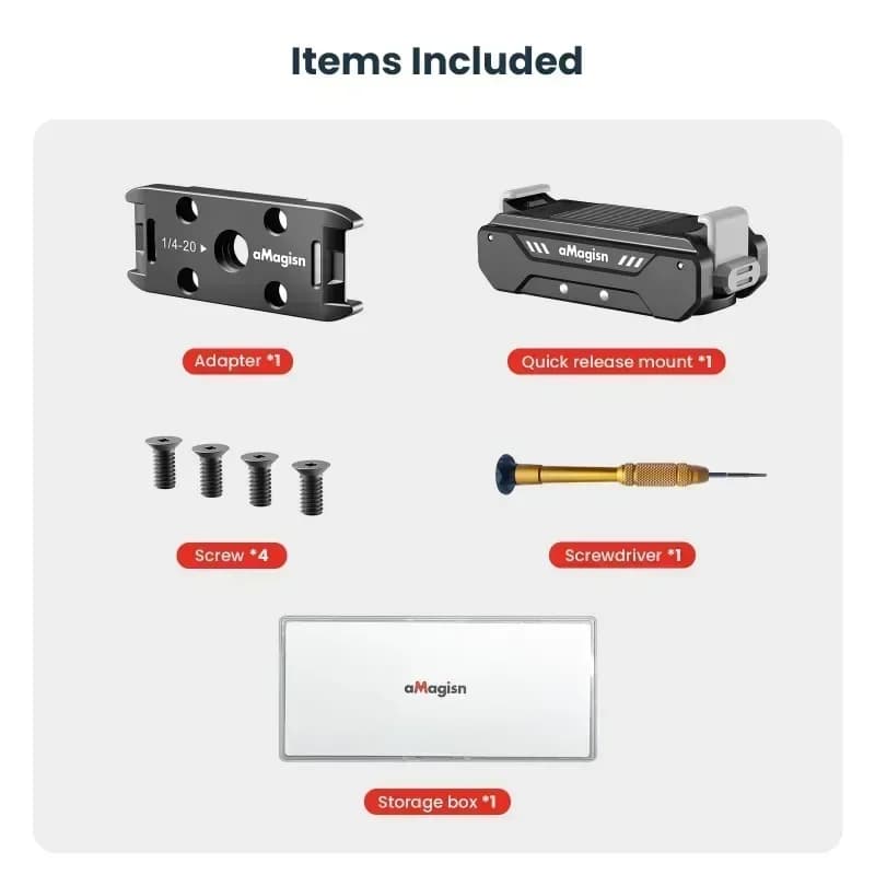Magnetic Quick Release Mount for GoPro Aluminum Alloy Mount Ultra-light High for GoPro Action Camera Accessories