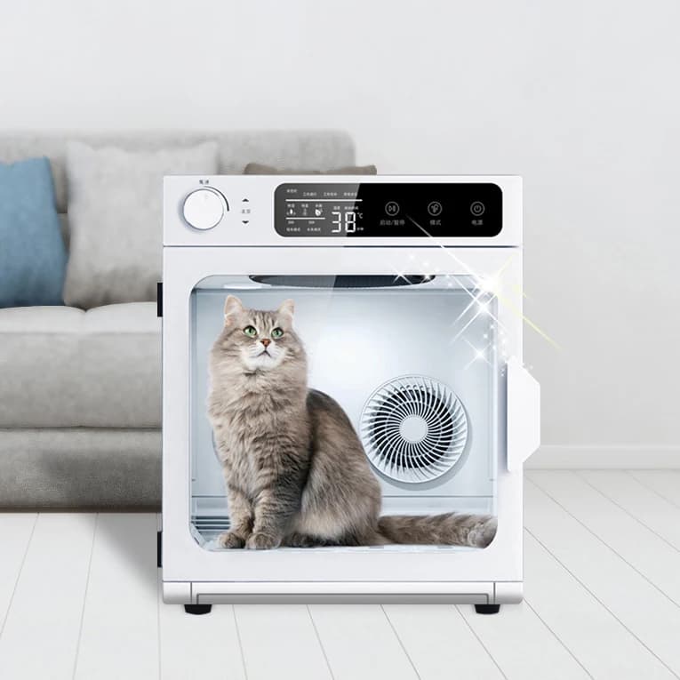 JC Automatic Dryer for Domestic Animals, Quick Drying Box for Puppies and Cats, Mini
