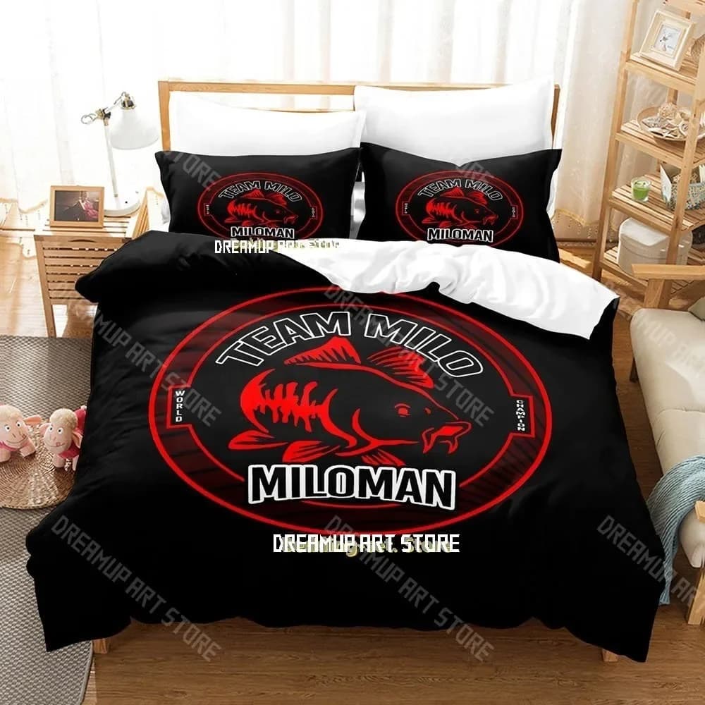 Print 3D MILAN WORD CHAPION Twin Queen King Full Size Bed Linen Set Federa Bed Kids Fabrics for Adult Home