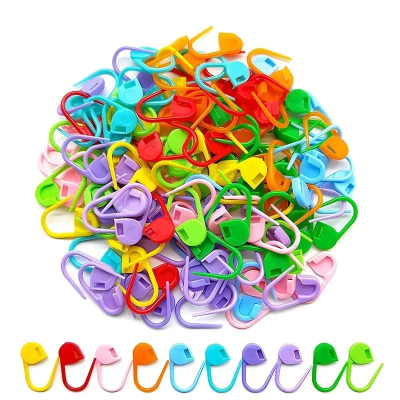 100-700Pcs Small Sewing Safety Pin Plastic Needle Clip Stitch Markers Crochet Latch Yarn Weave Snap Buttons DIY Sweater Knitting