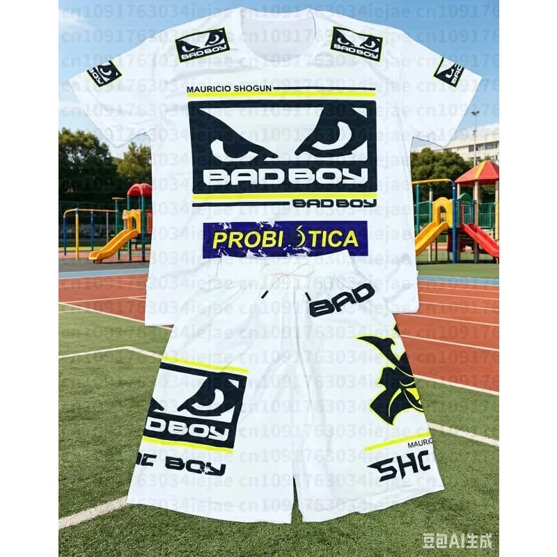 2026 New Breathable Jiu-Jitsu Suit, Muay Thai & Brazilian Jiu-Jitsu Training Short-Sleeve Shorts, Sports & Casual Two-Piece Set