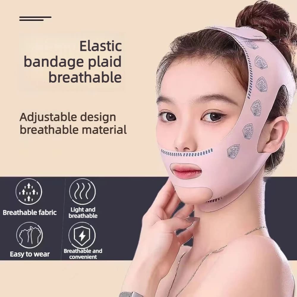 Thin Face V-face Lifting Bandage, Full Face Lifting, Sculpting and Shaping To Improve Nasolabial Folds, Double Chin Sleep Mask