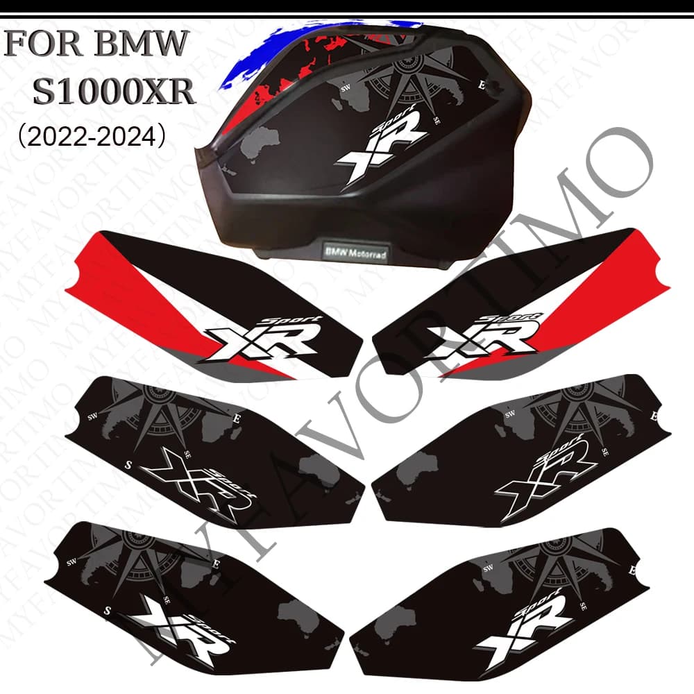 Per BMW S1000XR M1000XR Touring Cornici e articoli da esposizione Tronco Custodie per bagagli Borse laterali Adesivi Decalcomanie F900XR F 900 XR S 1000 M 2022 2023 2024