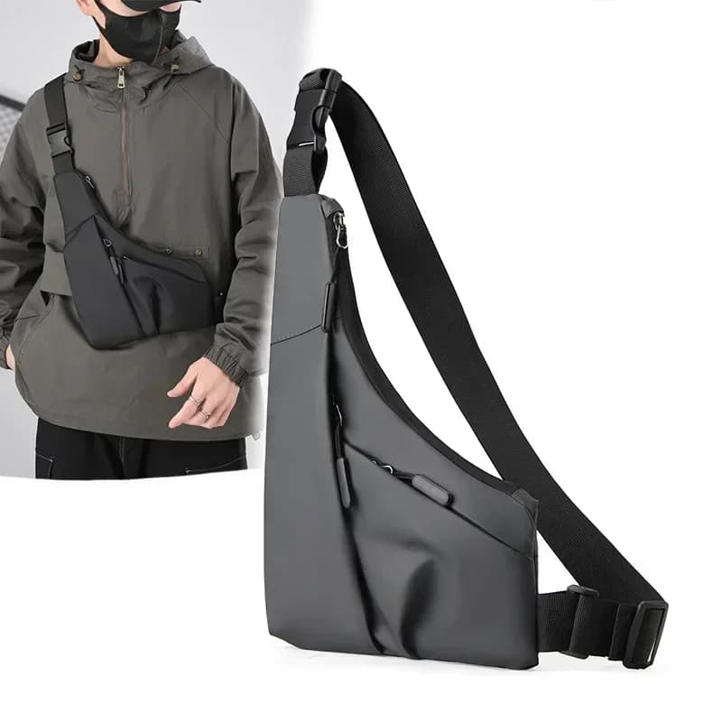 Anti-theft shoulder bag shoulder bag shoulder strap for shoulder strap for cycling sport bag triangle bag for men's free time leather film