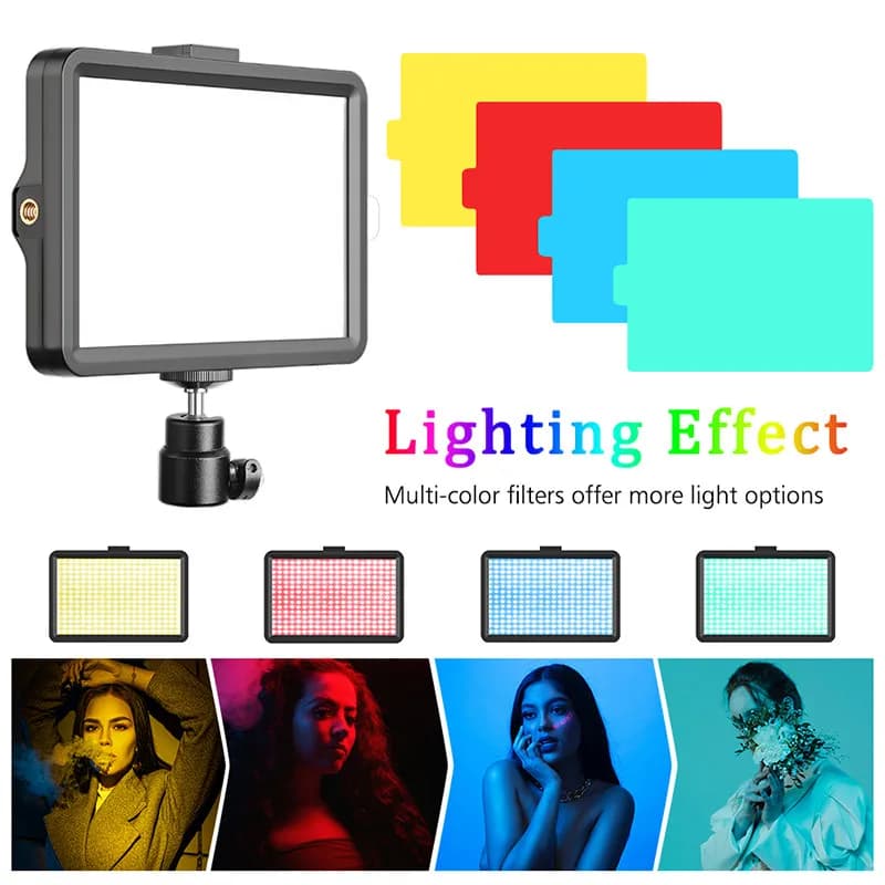 Nuovo 8 pollici fotografia Selfie dimmerabile Video Fill Light Video Led Light per Studio fotografico Live Stream Fill Lamp No treppiede