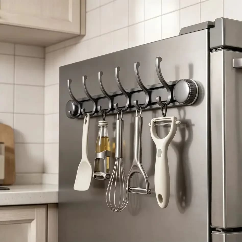 No Drill Wall Mount Hanger, Multifunctional Suction Cup Hooks, Heavy Duty Hook for Kitchen Bathroom Towel Clothes Organizer
