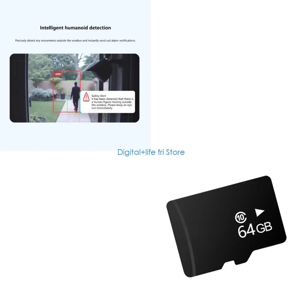 E06D Security Surveillances Camera 1080P Resolution With And Motion Alerts
