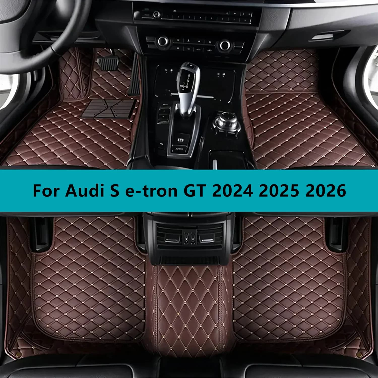 Tappetini per auto personalizzati per Audi S e-tron GT 2024 2025 2026 Tappetini per auto impermeabili per tutte le stagioni Set completo