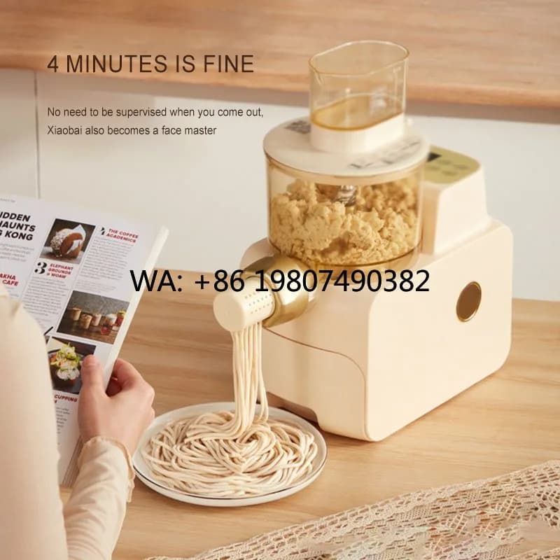 Macchina Elettrica Compatta per Pasta da 2,2L, Macchina Automatica per Fare la Pasta, Utensile da Cucina Domestico per la Preparazione di Alimenti Freschi a Base di Cereali