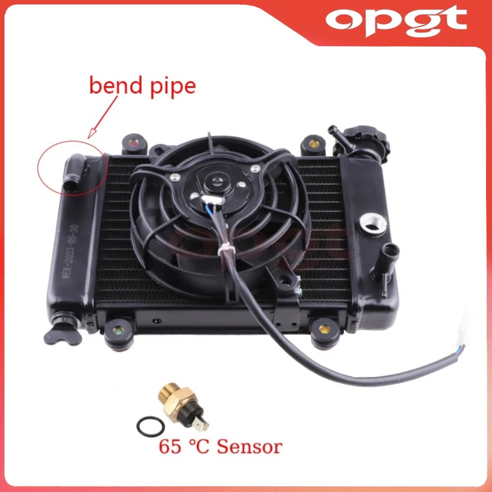 OPGT Moto Radiatore di Raffreddamento del Dispositivo di Raffreddamento 5 "Ventola Elettrica M16 Sensore di Temperatura Per La Cina 150cc 200cc 250cc 4x4 ATV UTV Buggy Quad Bike