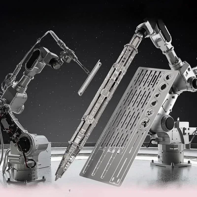 Penna Gel Personalizzabile DAMI Aerospace Wenchuang, 1.0mm Nera, Creativa e High-tech, Penna Meccanica in Metallo da Assemblare