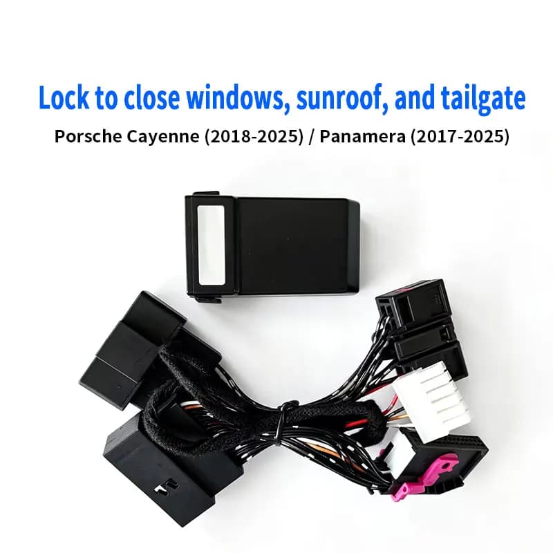 One-Key Lock Auto Window Up & Sunroof Close Tailgate Auto Close Module for Porsche Cayenne (2018-2025) / Panamera (2017-2025)