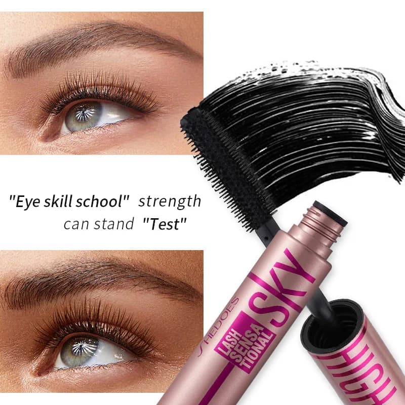 Migliora il trucco cosmetico Mascara 4D Allungamento Impermeabile Arricciatura spessa Estensione ciglia duratura Mascara nero Ciglia naturali