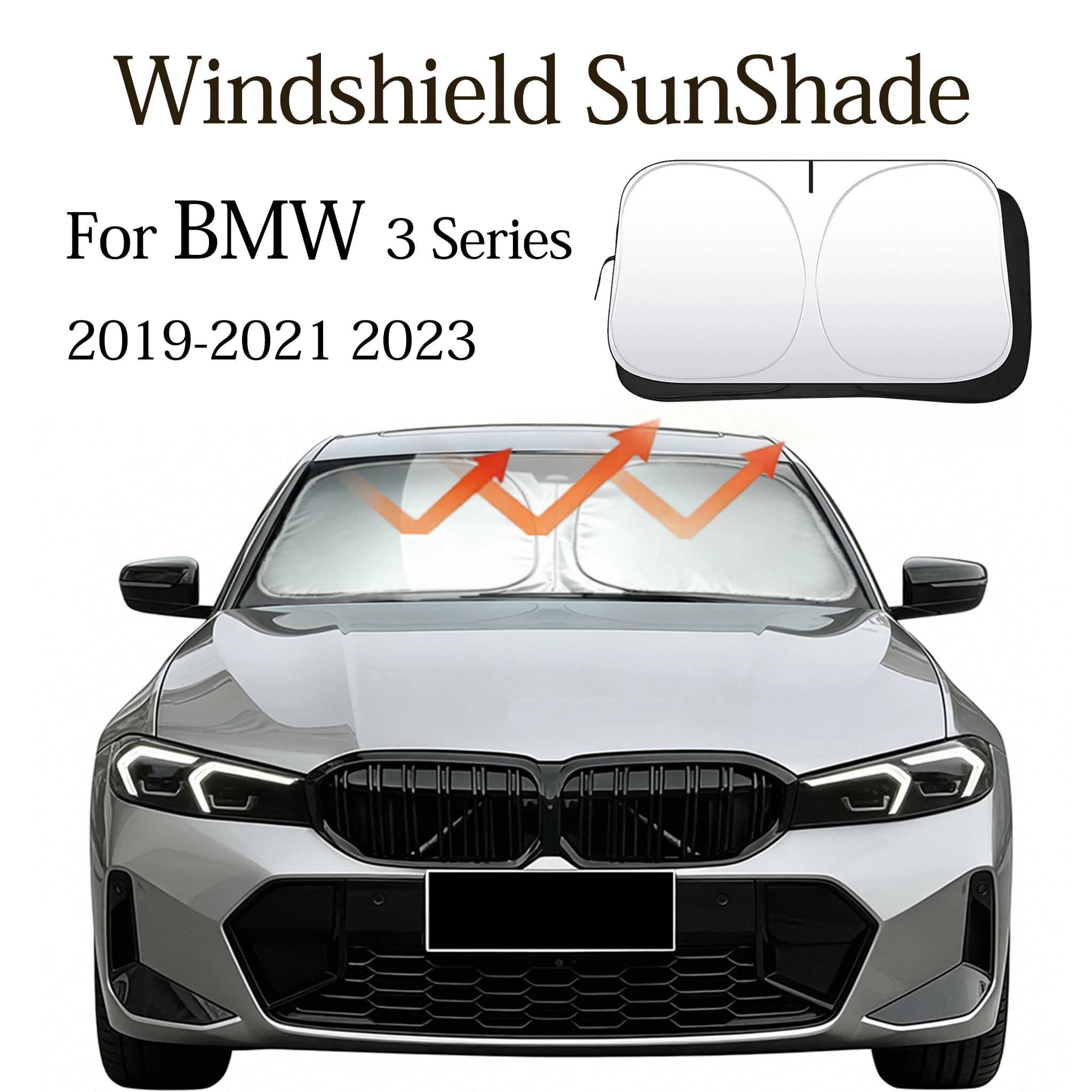 Car Windshield Sunshade Foldable Sun Shade Anti-UV Effective Sun Protection Auto Accessories For BMW 3 Series 2019-2021 2023