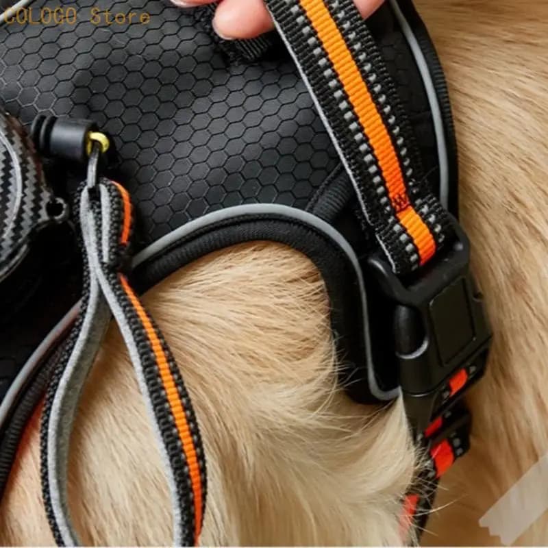 Padded Walking Harness with Rope Escape Proof Chest Strap for Dog Safe Outings D0LD