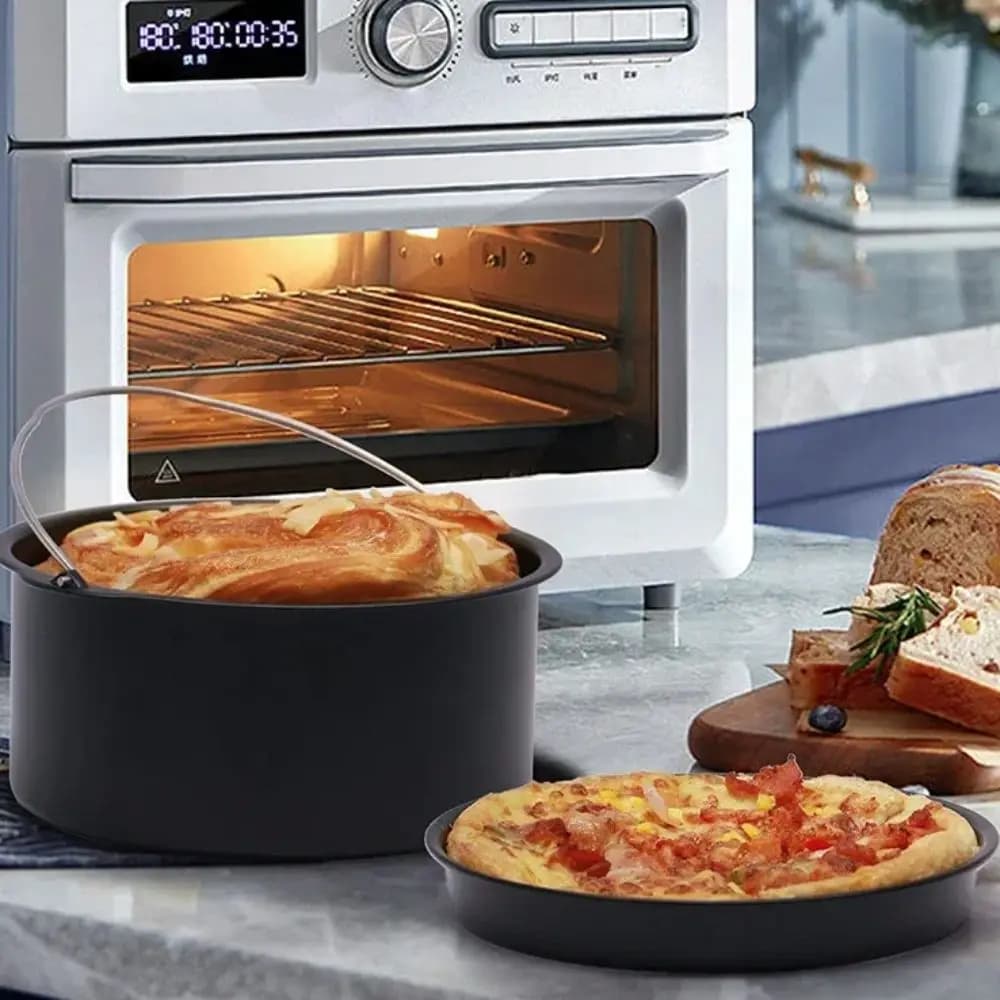 Multifunctional Air Frying Machine Set 6/7/8/9 Pollyci, Anti-adhesive, Carbon Steel Set with Handle, Rolling Mold for Cake and Bread